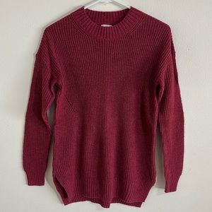 BP. Ripped Burgundy Sweater | Size: XS | Fits oversized